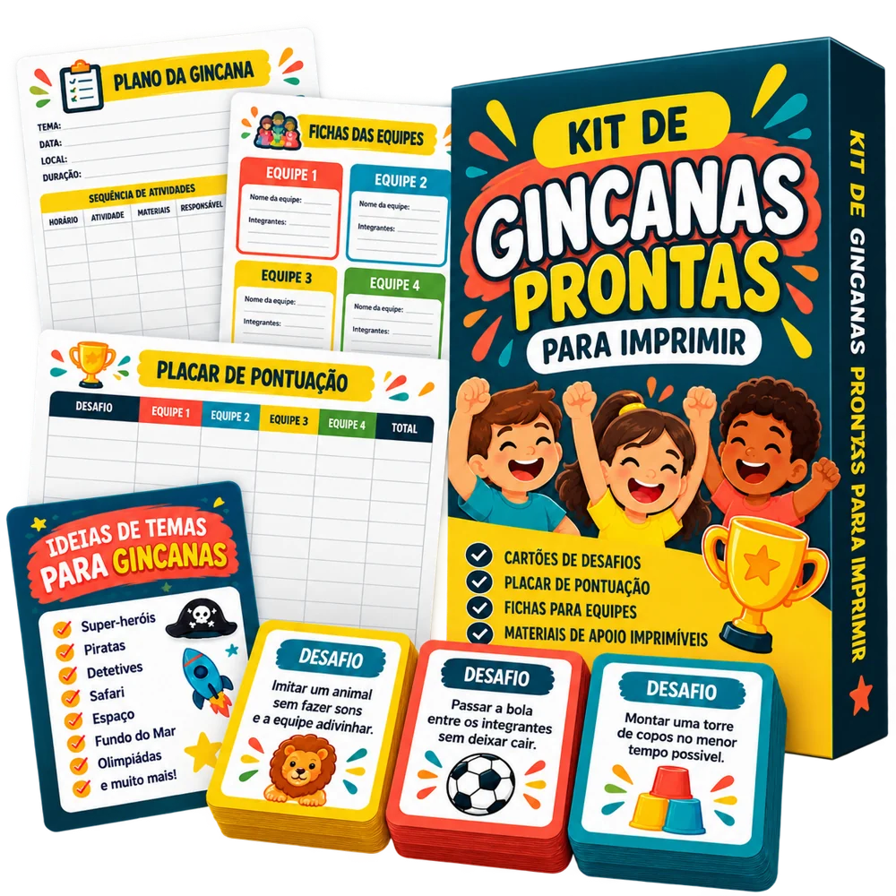 Kit de Gincanas Prontas para Imprimir