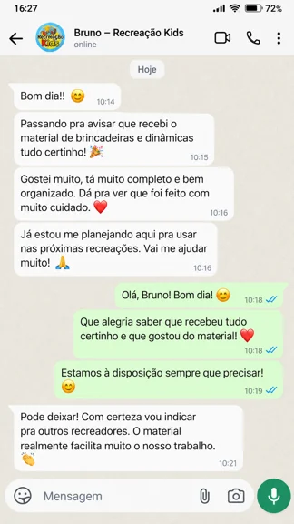 Depoimento de recreador 5
