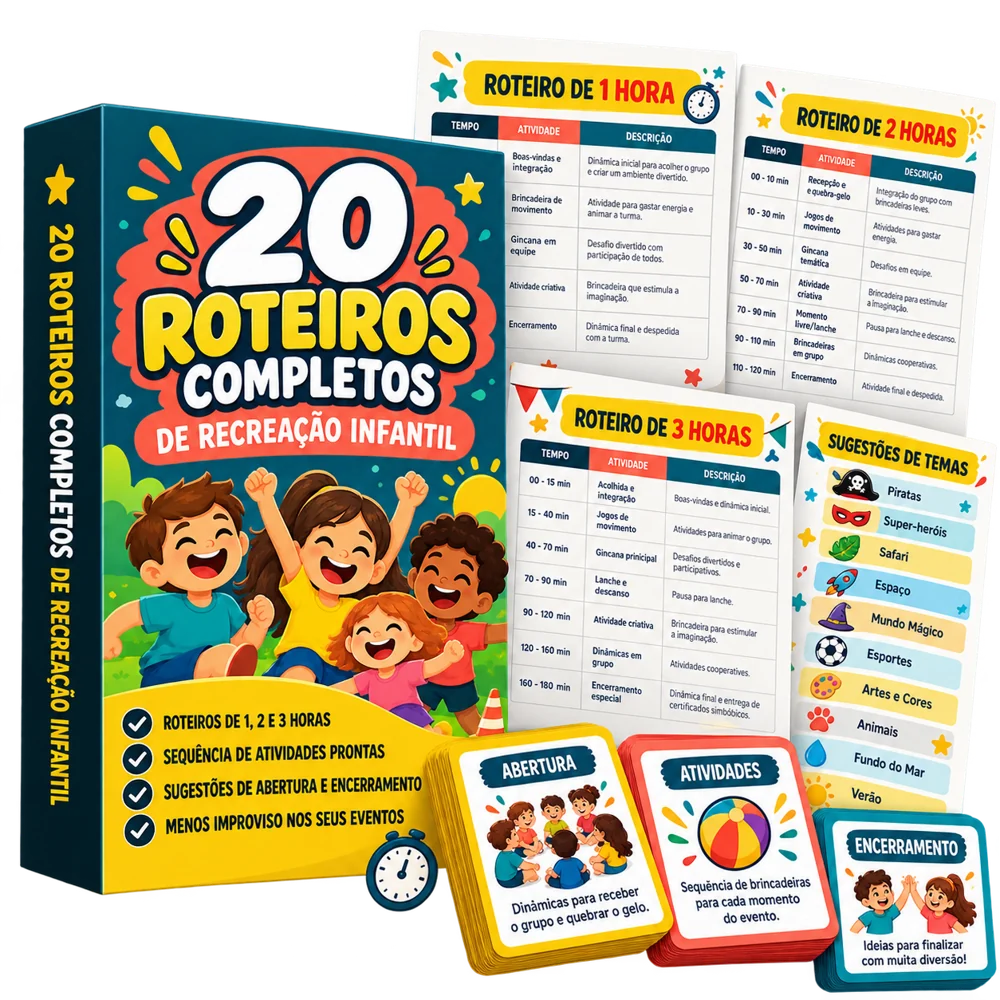 20 Roteiros Completos de Recreação Infantil